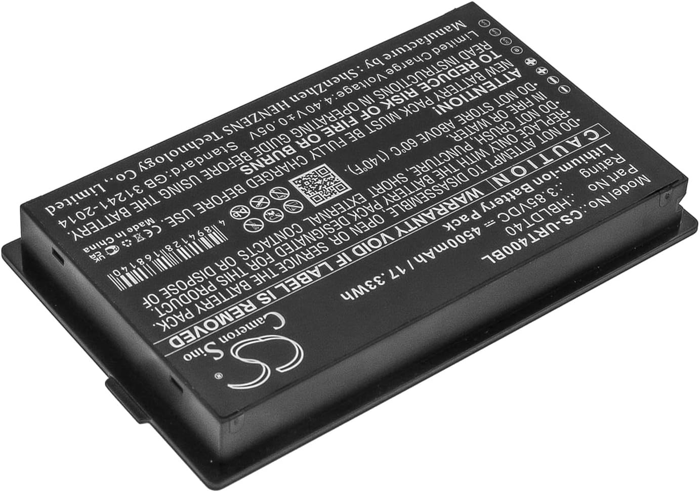 Cameron Sino Battery for Urovo DT40 PN:Urovo HBLDT40 4500mAh / 17.33Wh