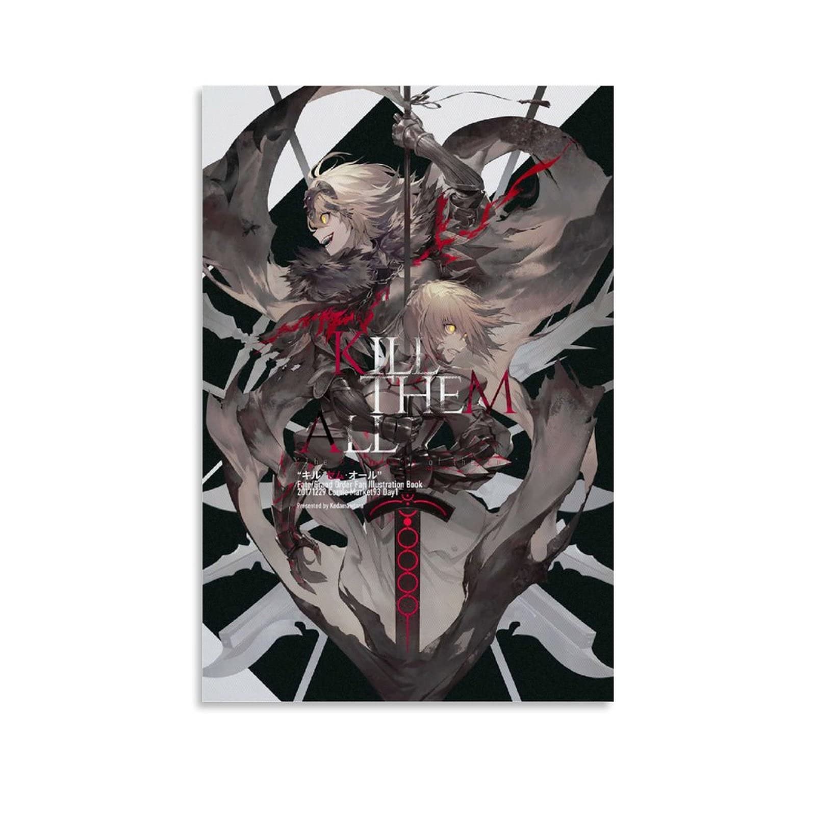 Fate Jeanne D Arc Alter Art Poster Decorative Painting Canvas Wall Art Living Room Posters Bedroom Painting 08x12inch(20x30cm)