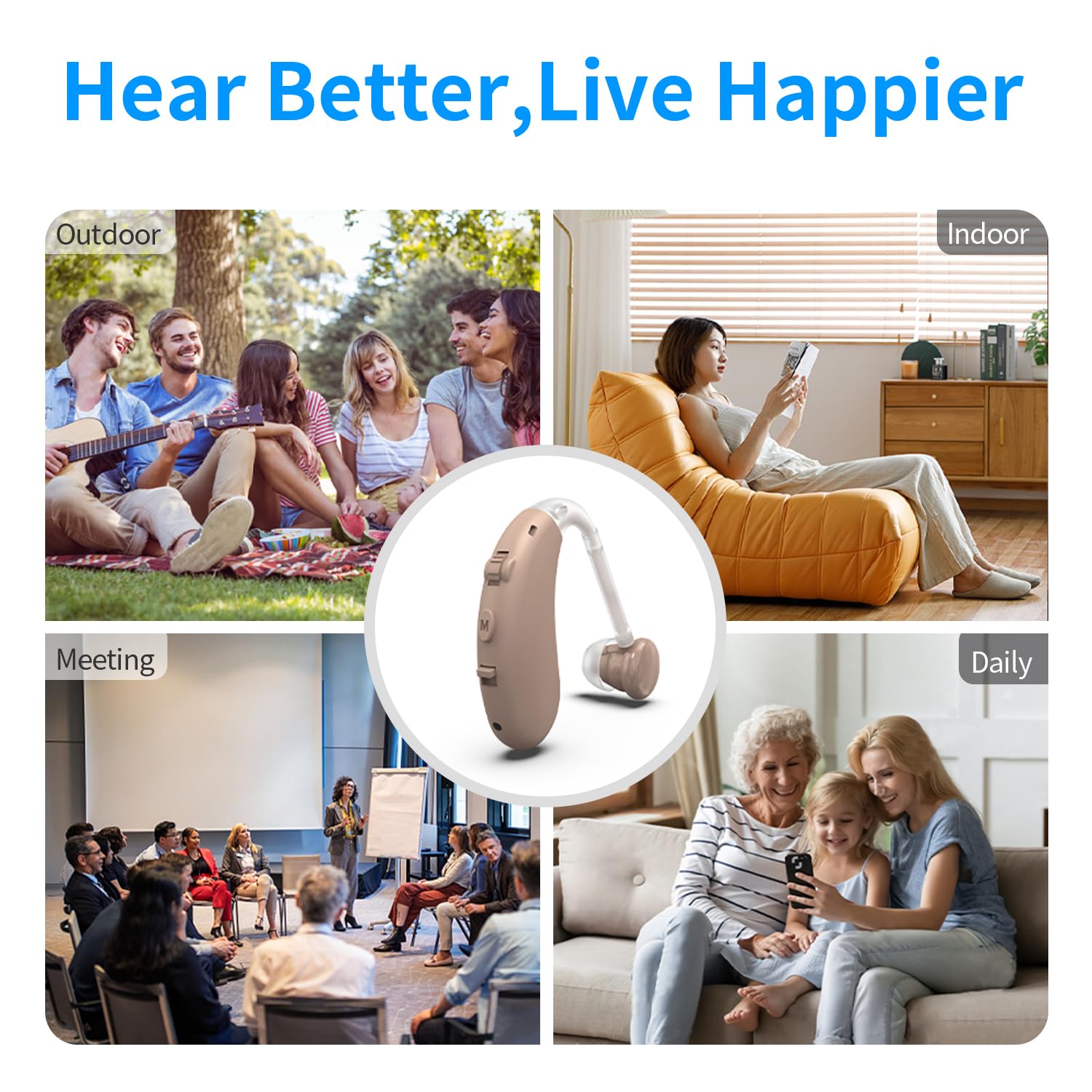 Amplificateur de son rechargeable - Améliorateur de voix et pour la télévision et la conversation, son Cristallin Avec Suppression