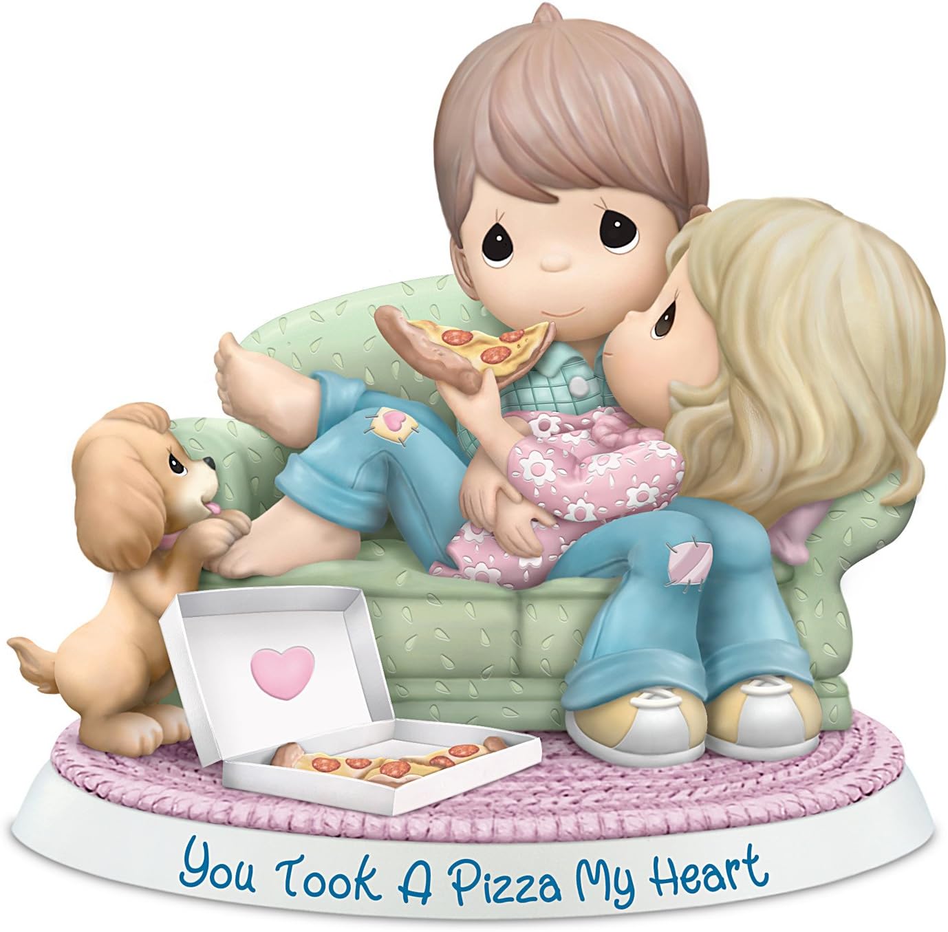 Precious Moments You Took A Pizza My Heart Bisque Porcelain Figurine