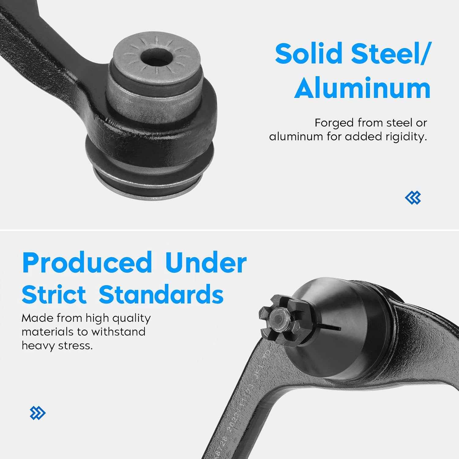 2WD Front Upper Control Arm w/Ball Joint for Ford Expedition 97-02, F150 97-03, F250 97-99, 02 Lincoln Blackwood, Navigator 98-02, 10PCS Sway Bars + Outer Tie Rods Suspension Kit K8726 K8728 K8695