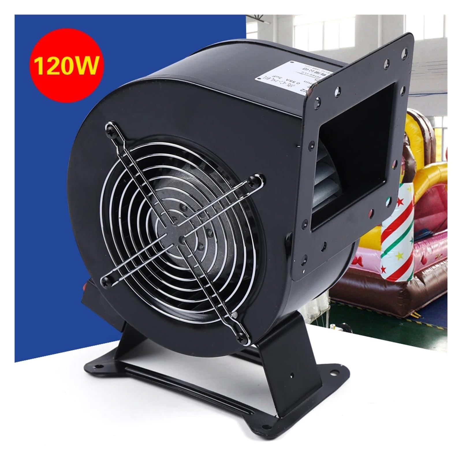 Round Flange Arch Fan Low Noise 120W Centrifugal Blower Outdoor Wood Furnace Boiler Fans for Extruder Heat Dissipation
