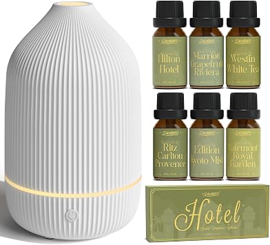100ml Essential Oil Diffuser with 6x10ml Hotel Essential Oils Set