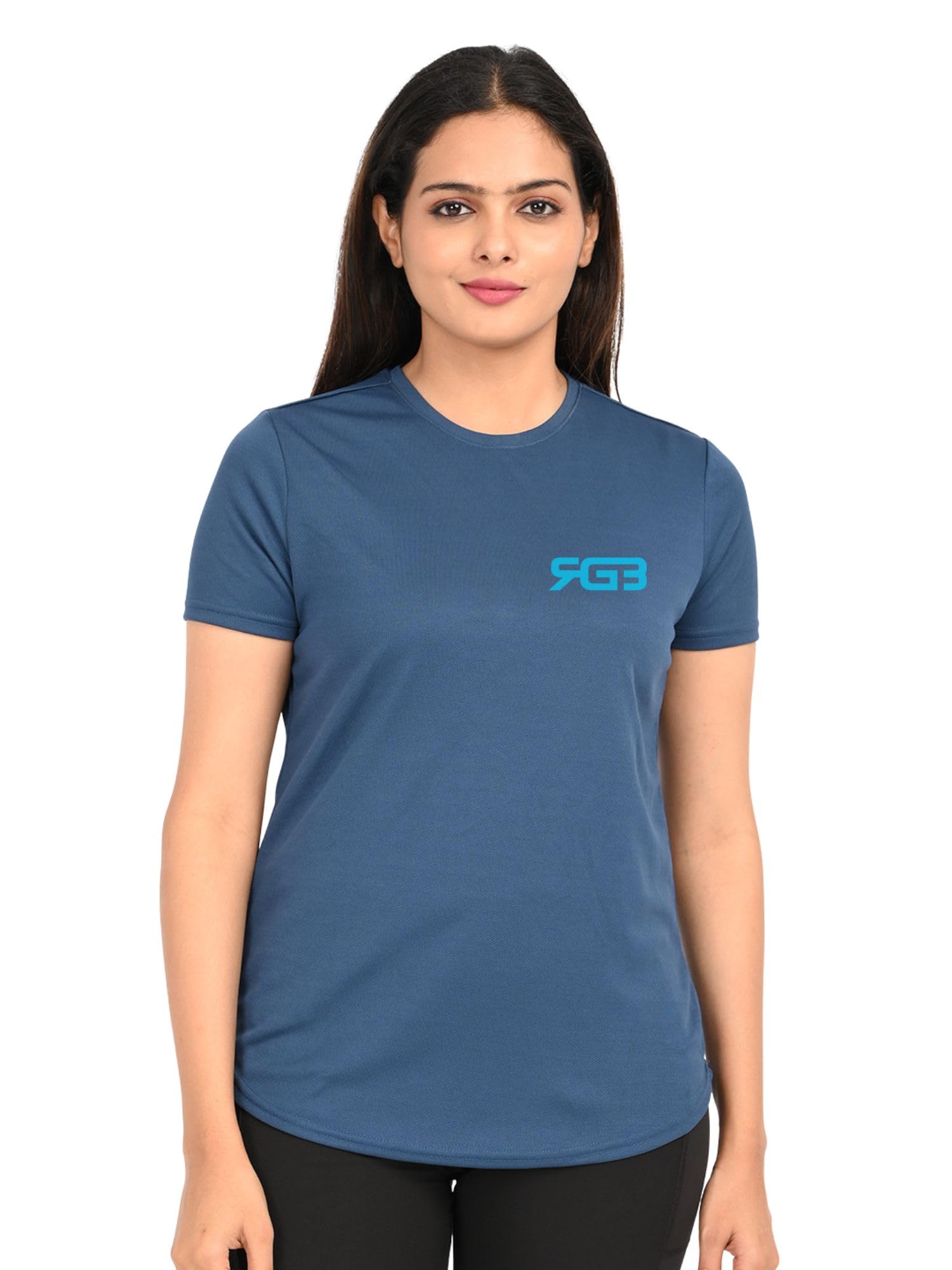 3Colours RGB Women's Gym Workout T-Shirt –, Quick Dry, Breathable Activewear Sports Top-BACKBOX STEPLINE-image-6