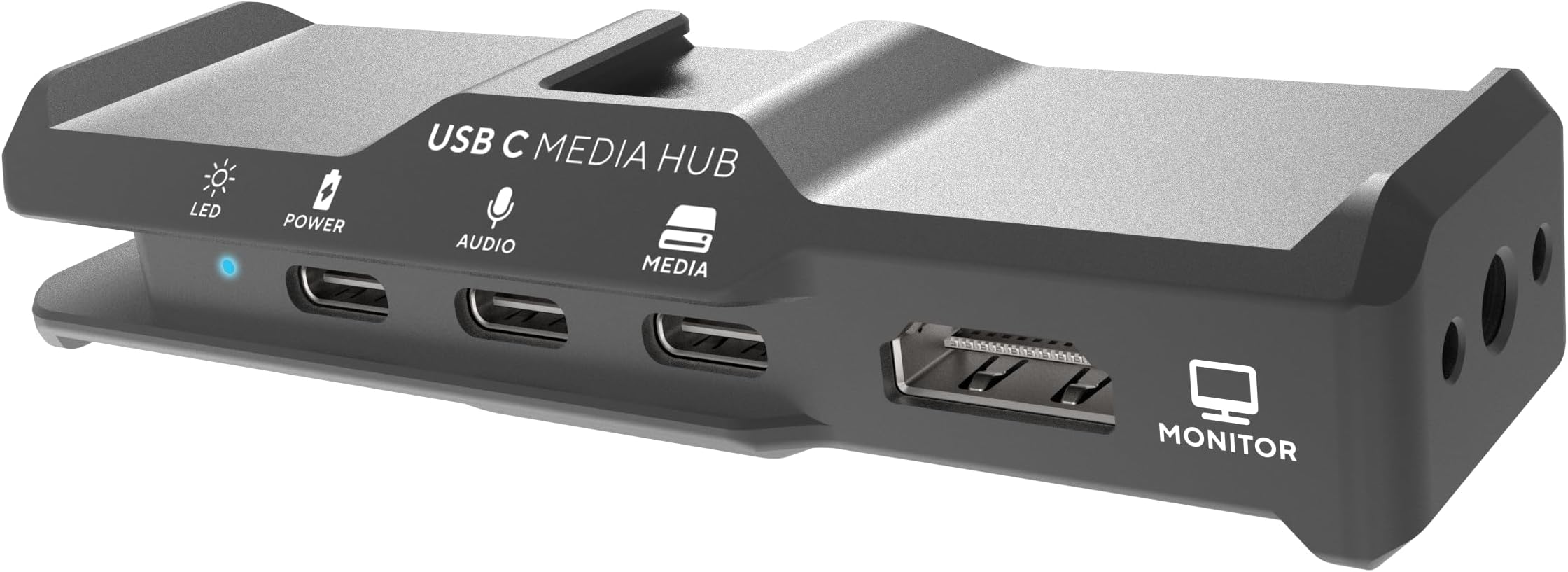 USB-C Media Hub Compatible with iPhone 15/16 | Mobile Video Rig, Full Sized HDMI for Monitoring & Workflows | Space Gray