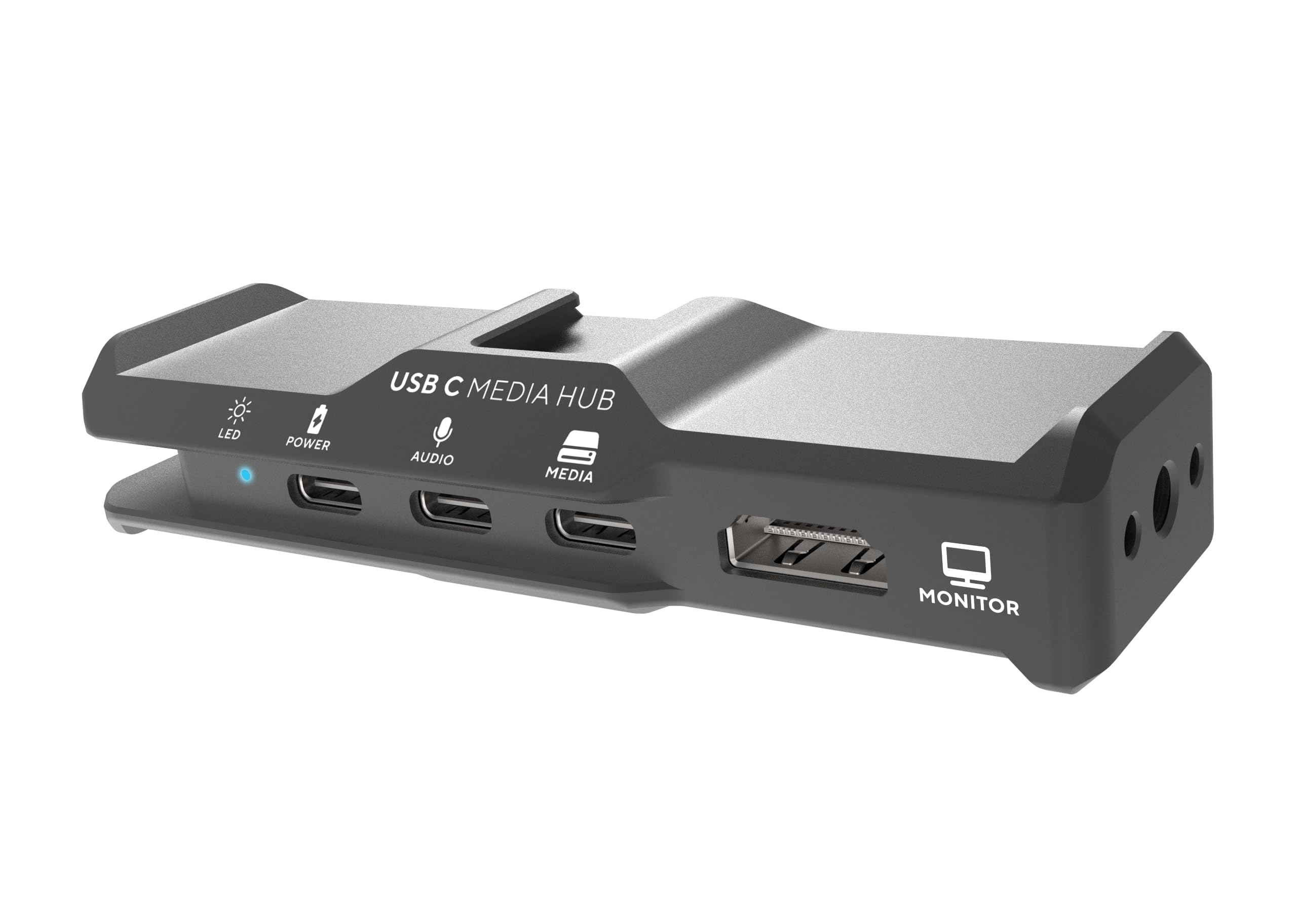 KONDOR BLUE | USB-C Media Hub Compatible with iPhone 15/16 | Mobile Video Rig, Full Sized HDMI for Monitoring & Workflows | Space Gray