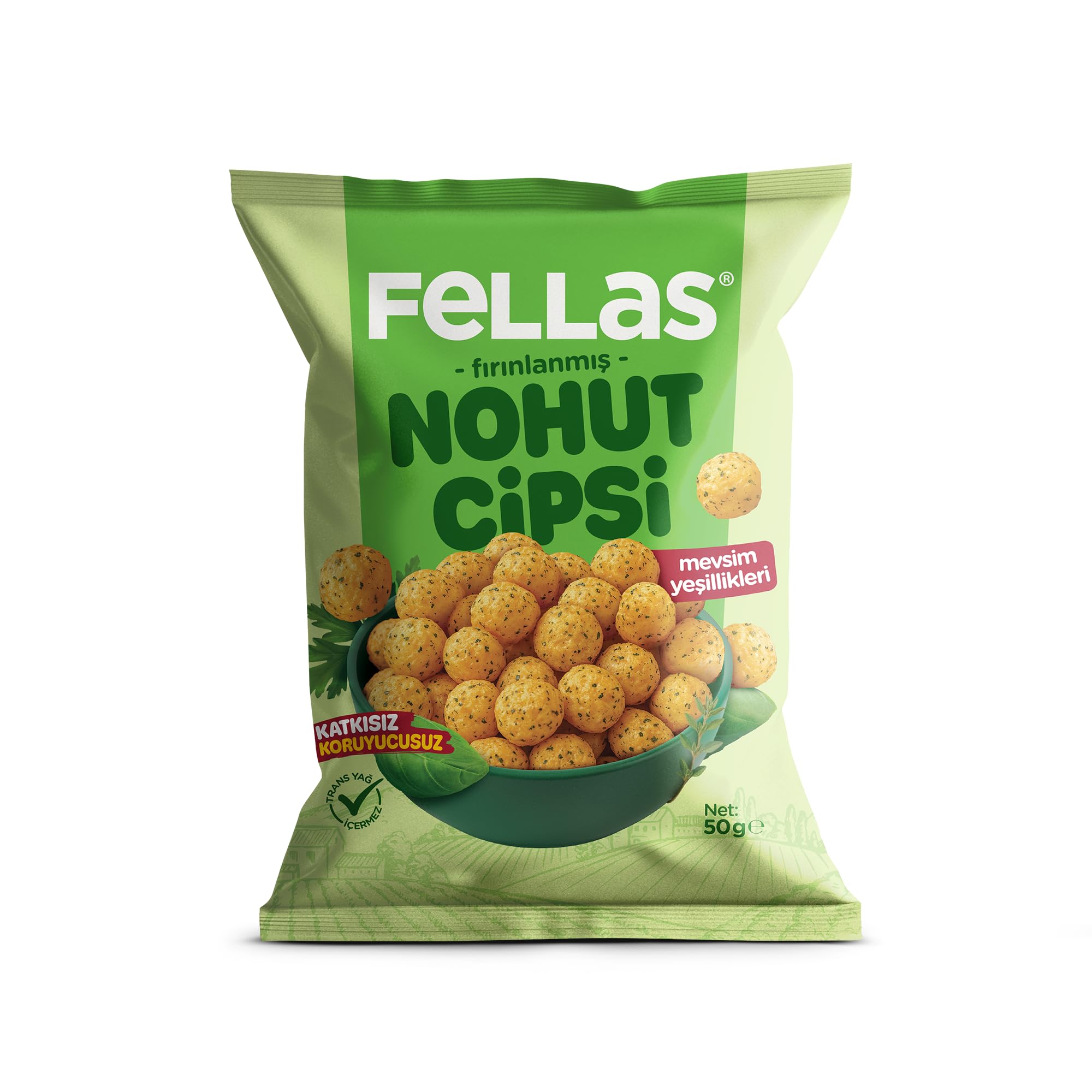 Fellas Nohut Cipsi - Mevsim Yeşillikleri (50 g)