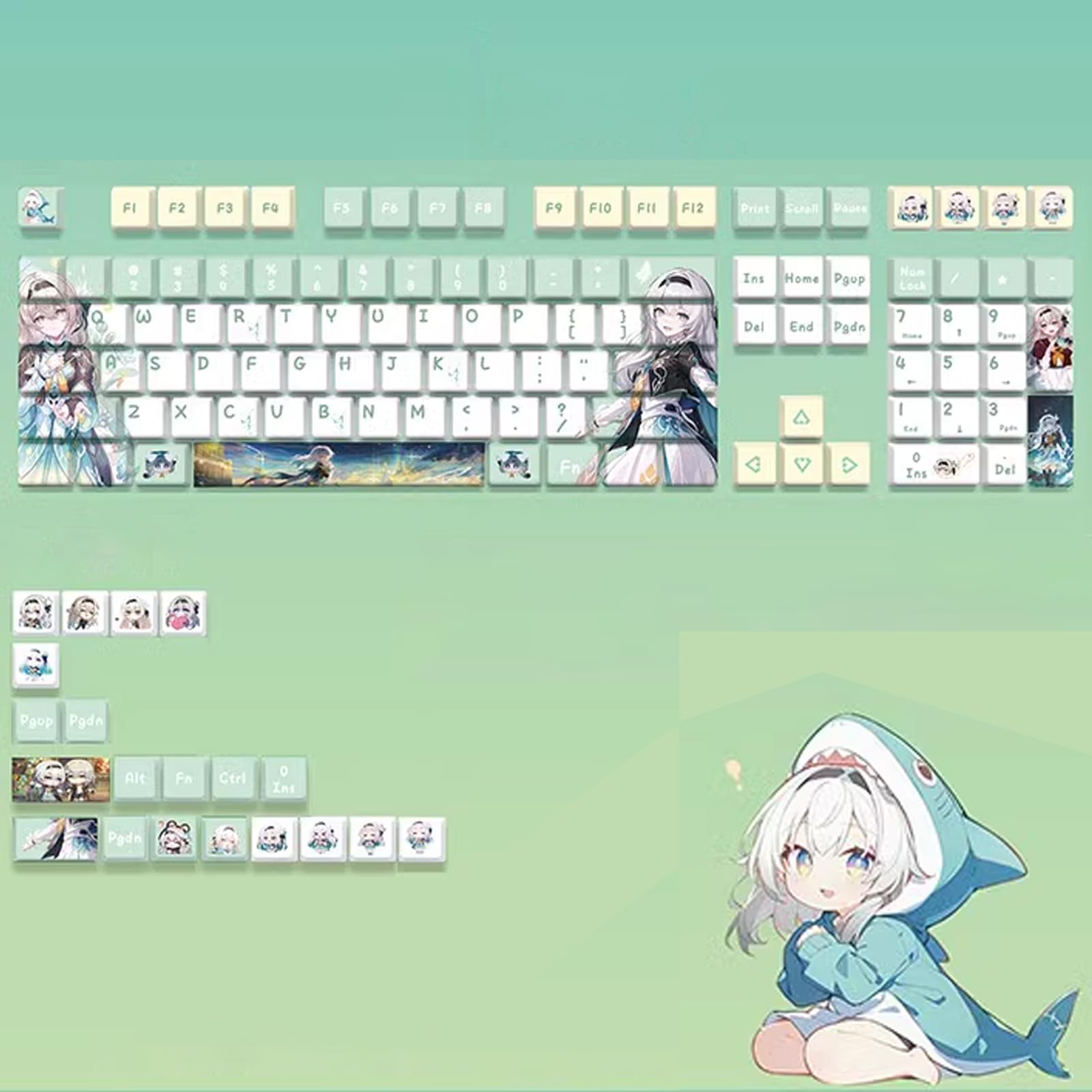 Amazon.co.jp: 崩壊：スターレイル周辺 ホタルテーマ風 キーキャップ