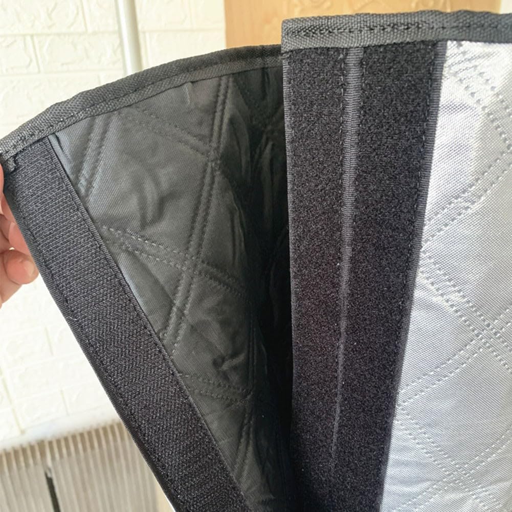 DAZZLEEX Housse de tuyau de climatiseur, housse de tuyau d'air portable isolante pour une installation facile 150 x 53,3 cm (argent)