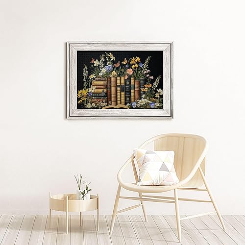 Miniatura 8 de Rompecabezas retro de flores silvestres para adultos de 1000 piezas, rompecabezas de páginas de flores silvestres, rompecabezas de libros vintage