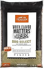 Traeger Grills BBQ Select 100% All-Natural Wood Pellets for Smokers and Pellet Grills, BBQ, Bake, Roast, and Grill, 30 lb. Bag