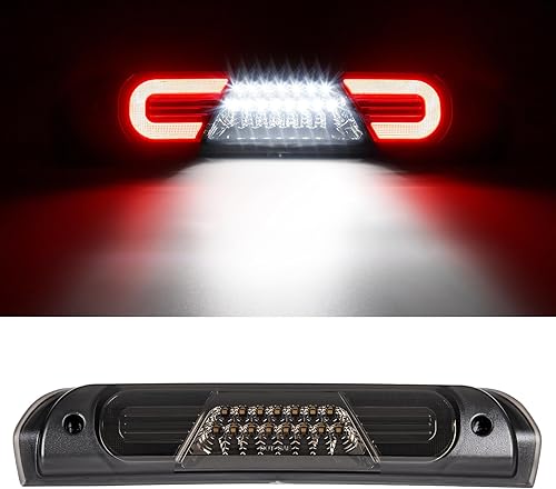 Miniatura 10 de Luz de freno trasera LED ahumada para RAM 1500 de 2019 2020 2021 2022 2023 2024 (No para modelo clásico) sin cámara para camioneta pickup, luz