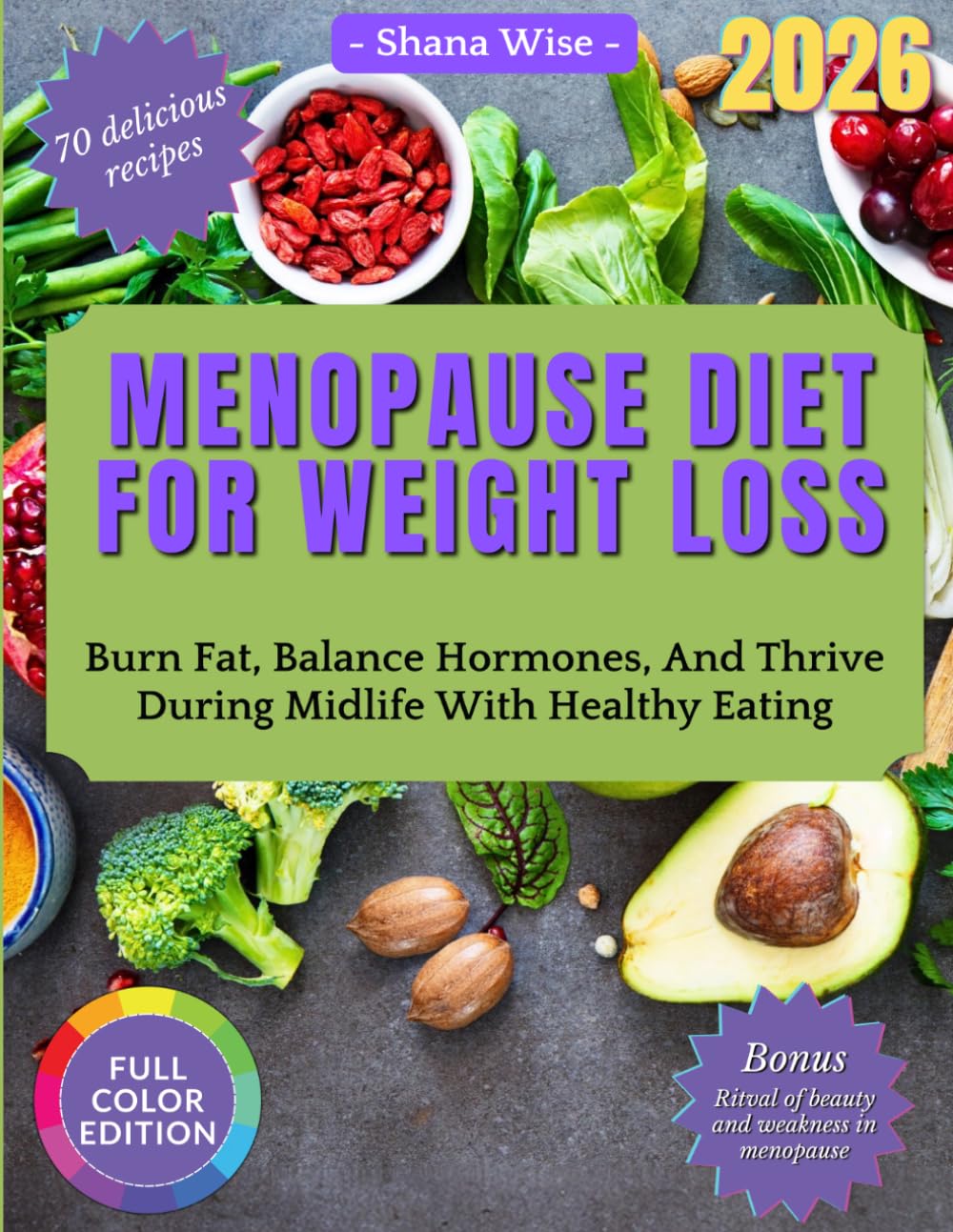 MENOPAUSE DIET FOR WEIGHT LOSS: Burn Fat, Balance Hormones, and Thrive During Midlife with Healthy Eating