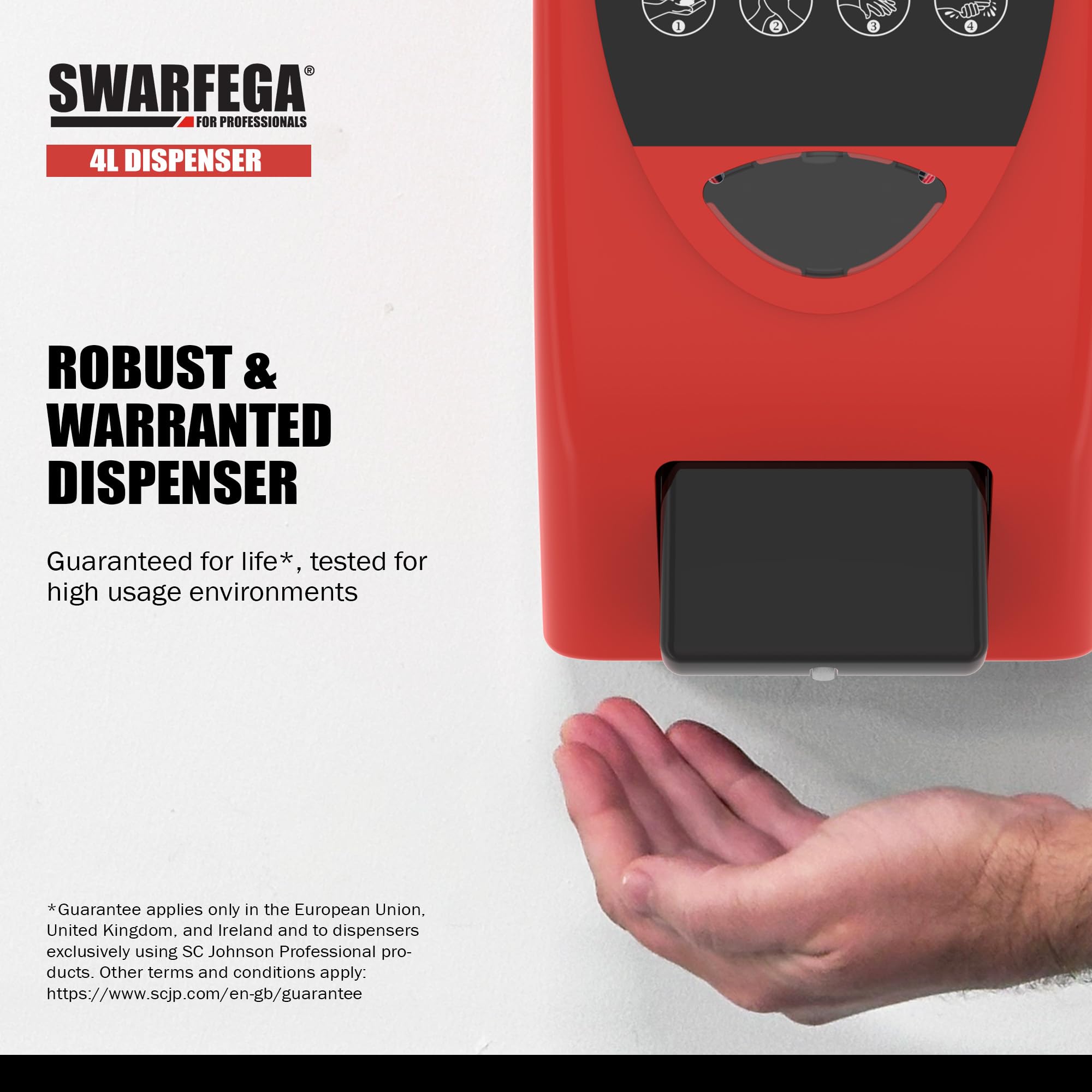 Swarfega Seifenspender 4 l, zur Verwendung mit 4-l-Kartuschen