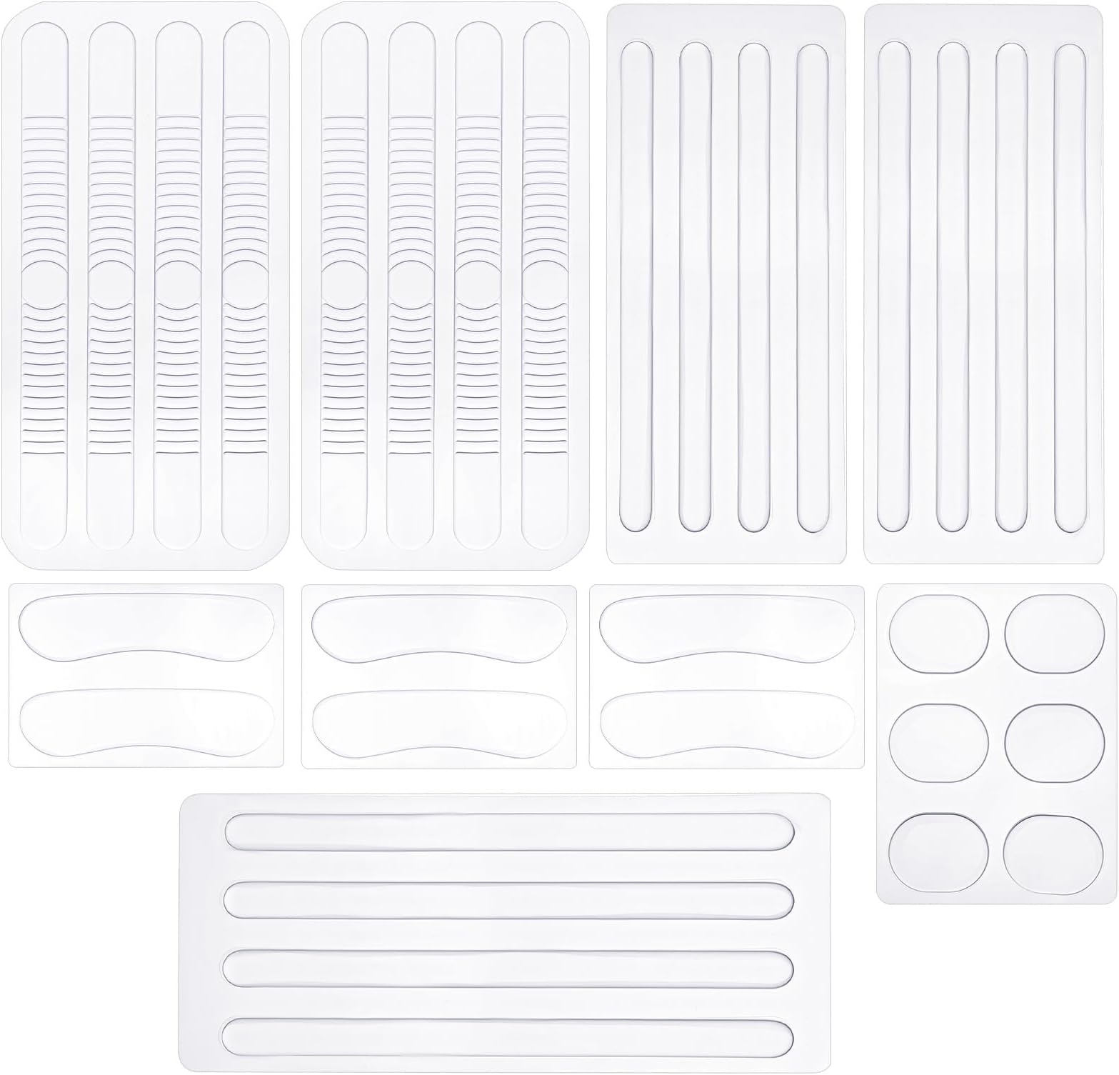34 Pcs Self-Adhesive High Heel Insert Heel Grips Silicone Heel Protector Gel Liner for Shoe Too Big Clear Shoe Heel Inserts Silicone Heel Pads for Women Men Loose Shoes Prevent Rubbing Blisters