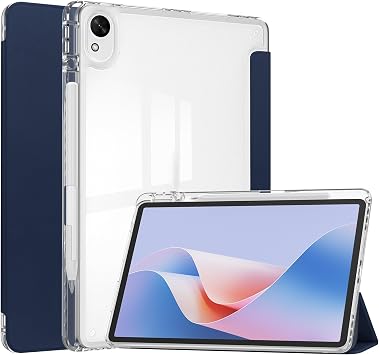 Tablet Protective Case Cover Hybrid Slim Case compatible with Huawei Matepad 11.5S 2024/MatePad Air 11.5 2023 with S Pen Holder, Shockproof Cover with Clear Transparent Back Shell, Auto Wake/SleepDar