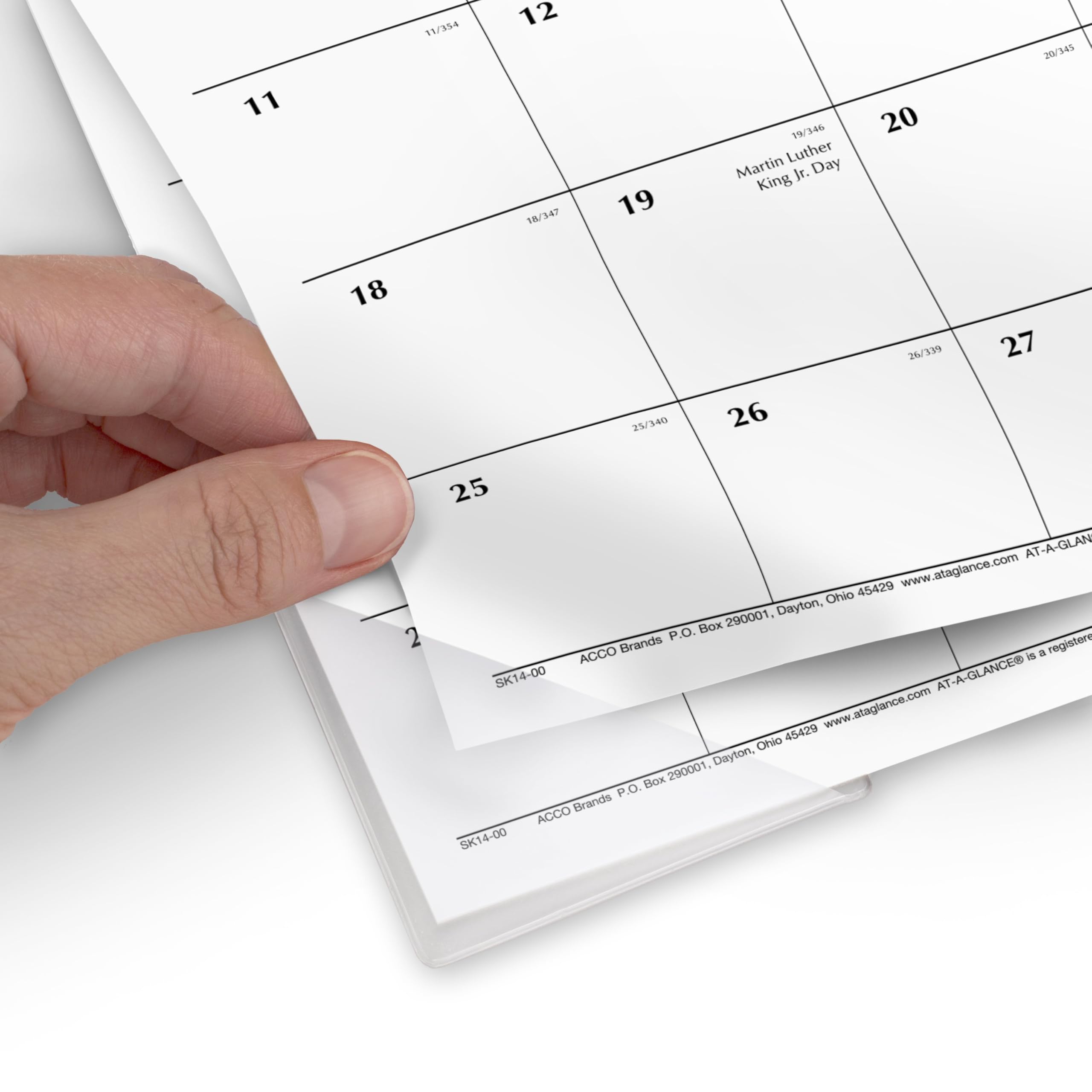 AT-A-GLANCE SK140026 Calendrier de bureau mensuel compact 45,09 x 27,9 cm