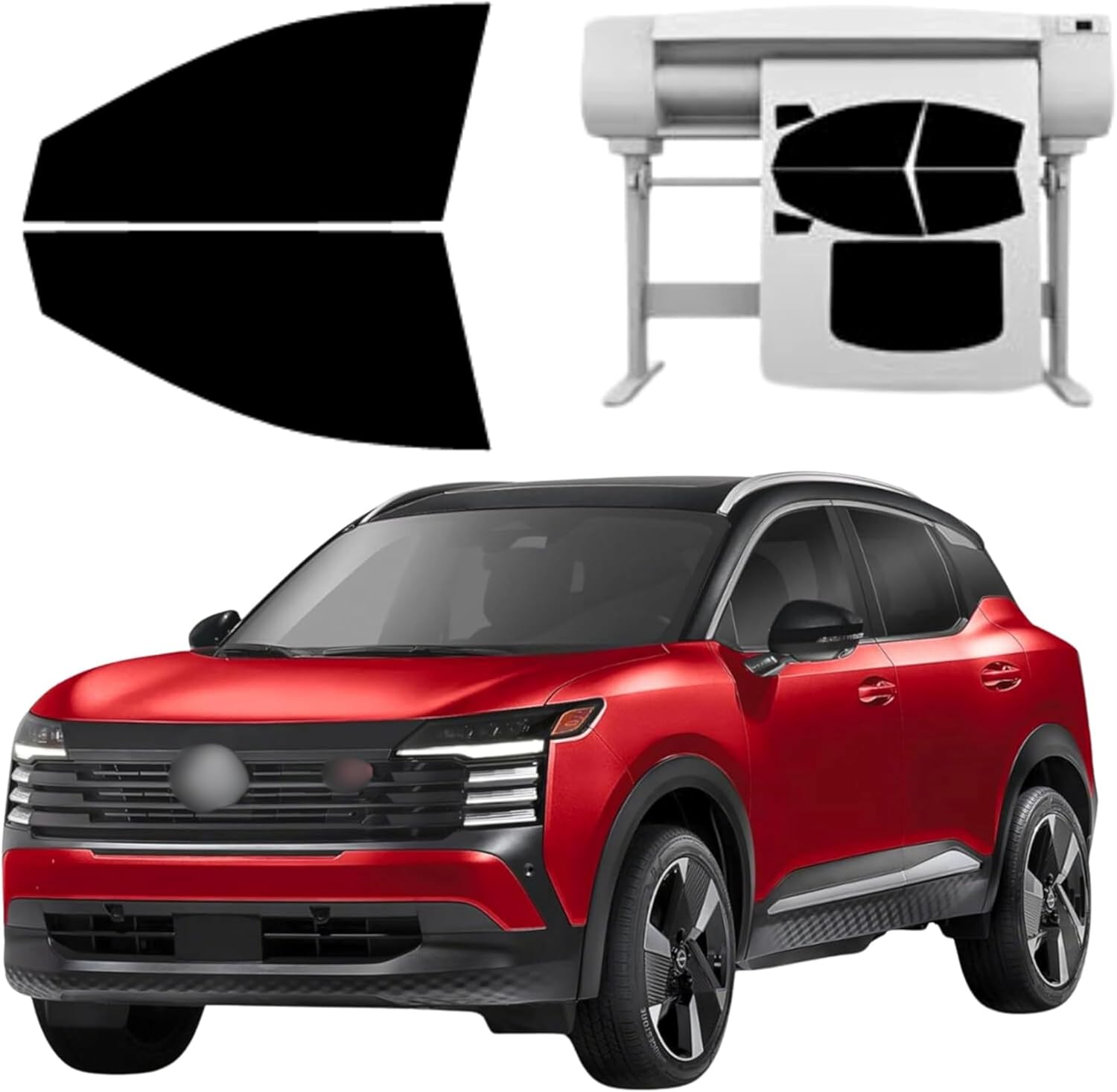 Precut Tint Kit Nano Carbon Film for Nissan Kicks 2025-2026 Driver and Passenger Windows Computer Cut to Custom Fit Your Windows (20% All)