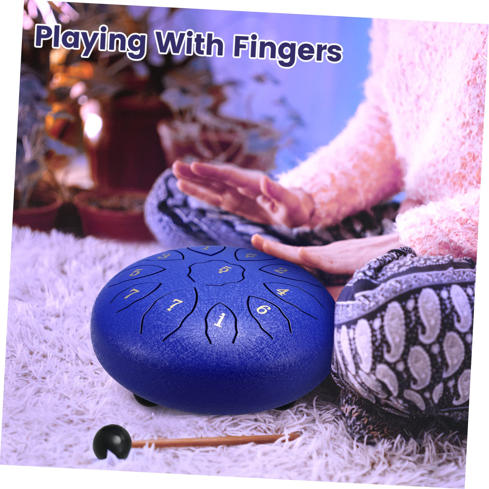Instrumento de Percusión de 11 Notas con Baquetas y Cuaderno de Partituras para Niños