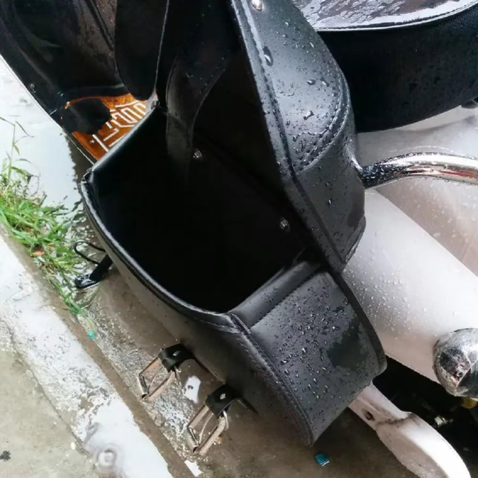 Compatibile Con Ducati Borsa Laterale Posteriore Impermeabile In PU Moto Ideale Viaggi Tempo Per Libero Riporre Attrezzi Telefono Portafoglio Sacche Moto(B)