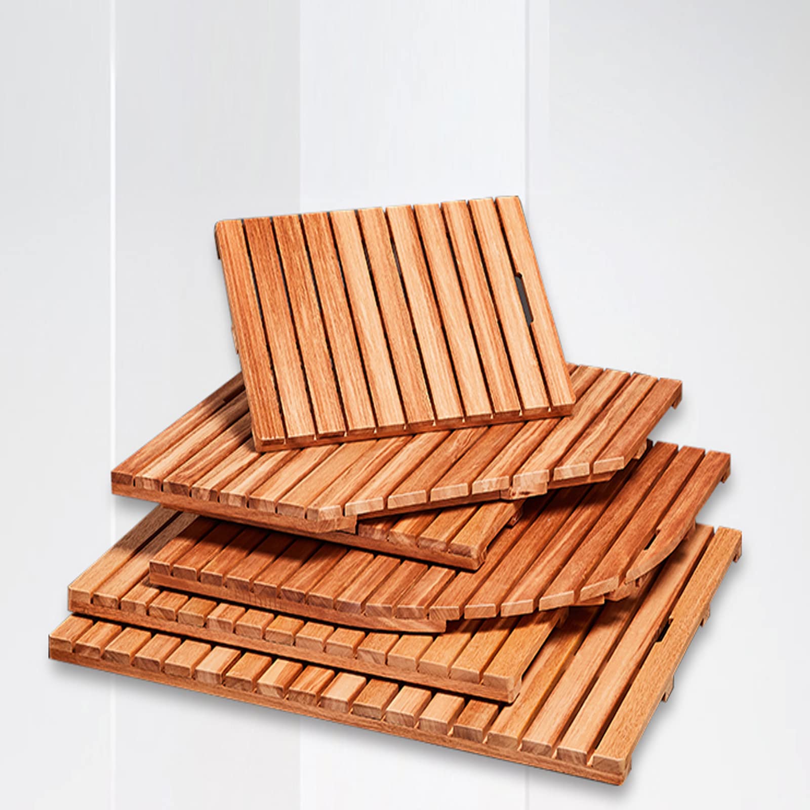 Caillebotis de Douche,Tapis Antidérapant,Tapis Écologique Baignoire Antidérapant,Caillebotis Douche,Tapis de Salle de Bain/Tapis de Douche,pour Sol de Salle de Bain (40x40cm/15.7x15.7in)