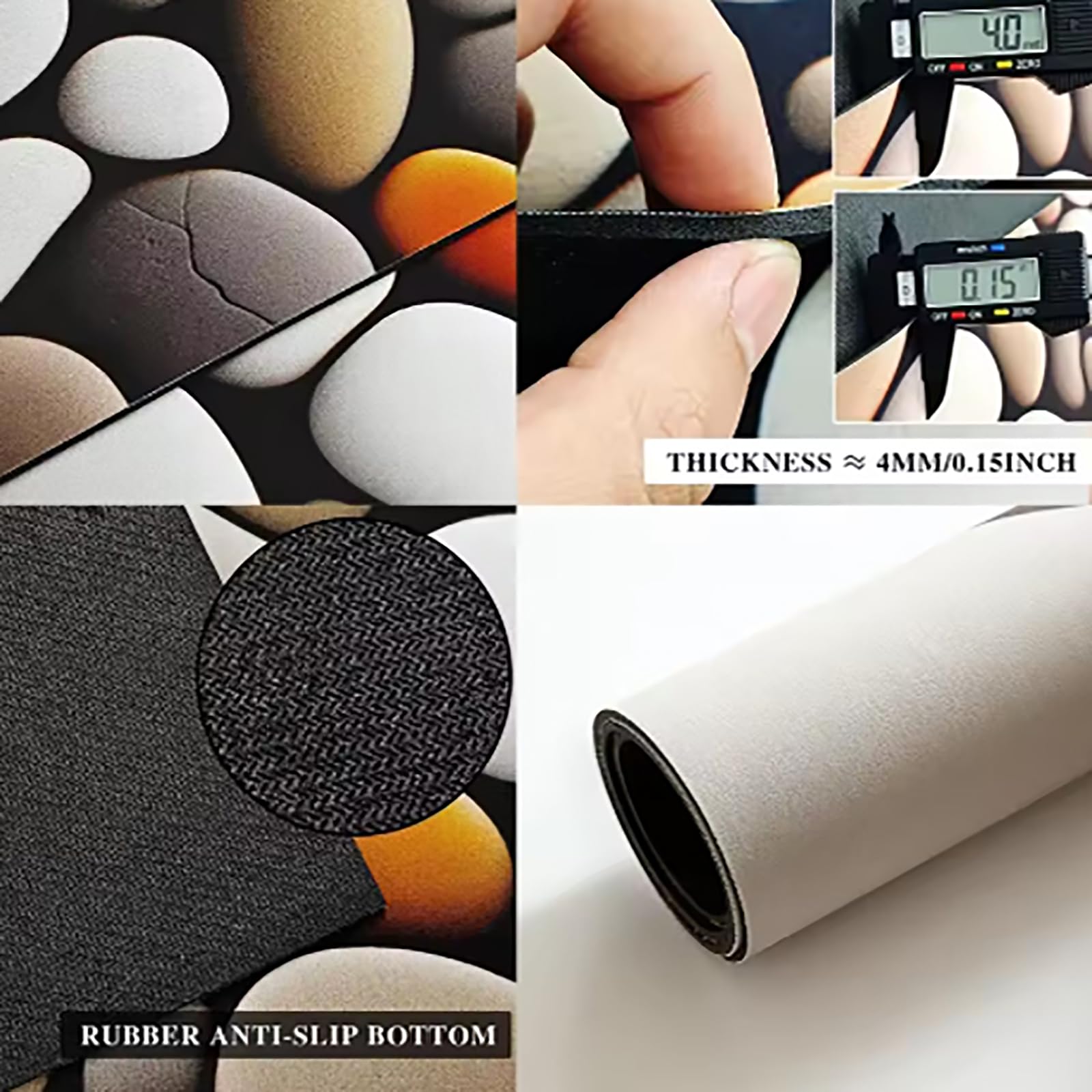 Generico Tappeto Bagno a Forma di Arco Antiscivolo E Assorbente per Vasca E Doccia,F,60x120cm(24x47inch) | Asciugatura rapida, facile da pulire