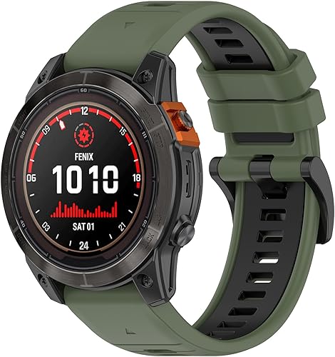 Miniatura 3 de Correa deportiva de silicona transpirable compatible con Garmin Approach S70 de 1.654 y 1.772 pulgadas, correa deportiva de silicona transpirable,