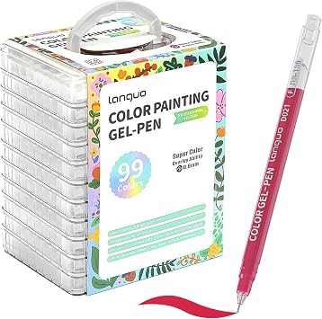 99 Color Gel Pens Set, 0.6mm Fine Tip