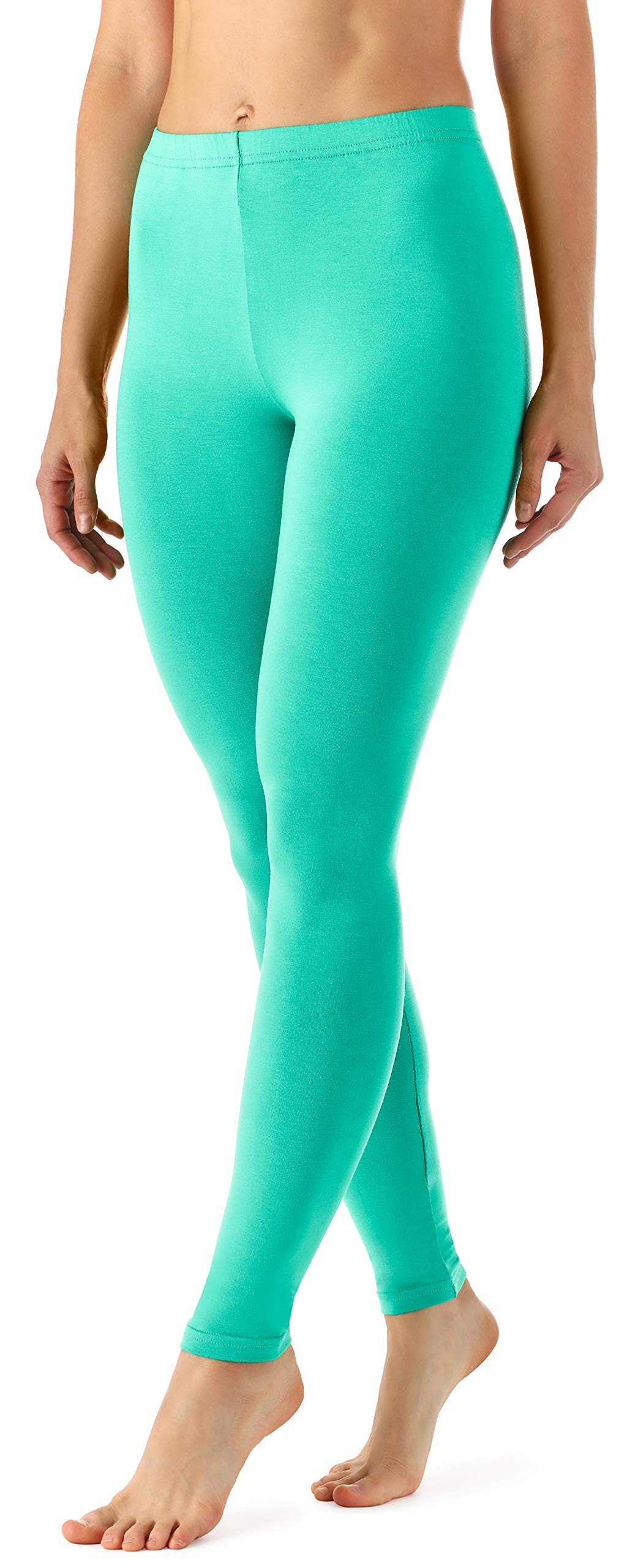 Merry Style Leggings Lunghi Donna in Viscosa con Elastan Ampia Pantaloni Donna Banda Elastica Leggins Donna per Casa Palestra Tempo Libero MS10-143