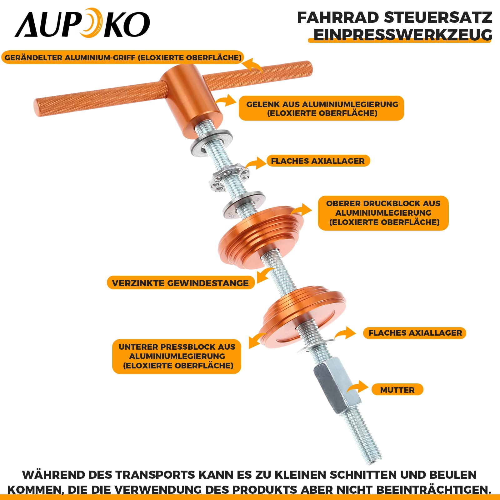 Kit Rimozione E Installazione Movimento Centrale Press Fit Per Bici – Utensile In Alluminio Per BB30, PF30, BB86, BB92