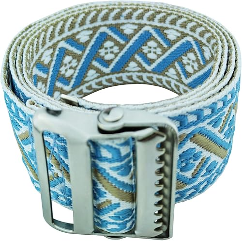 Miniatura 9 de LAMBOX Cinturón de transferencia de cinturón de marcha con cincha jacquard suave y cómoda de 2 pulgadas para cuidadores, personas mayores, ancianos,