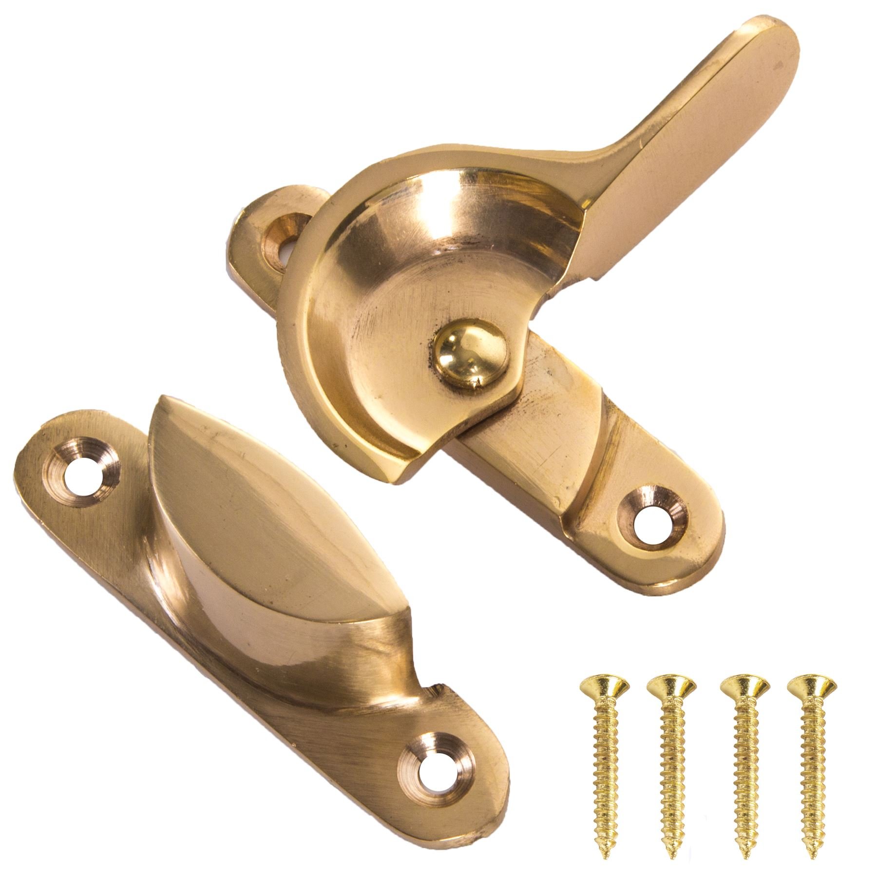 White Hinge White 10X Brass Sash Window Fitch Fasteners & Screws