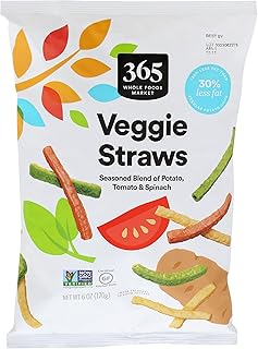 365 by Whole Foods Market, Straws Veggie, 6 Ounce