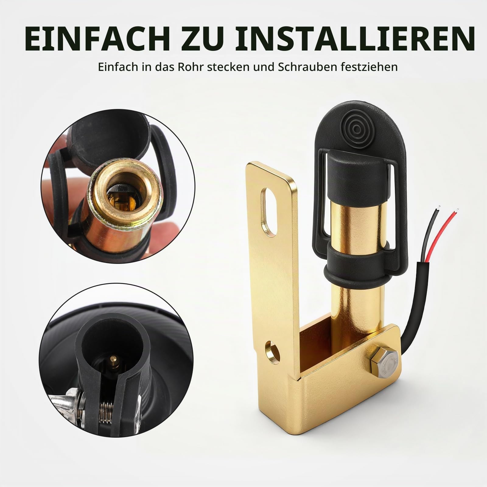 2 Stück Warnleuchtenhalterung, Metallbasis mit Kabel, Blinkende Rotierende Warnleuchte – Seitliche Montage, 90° L-Förmig Faltbar, Geeignet für Gabelstapler, Traktoren, Maschinen