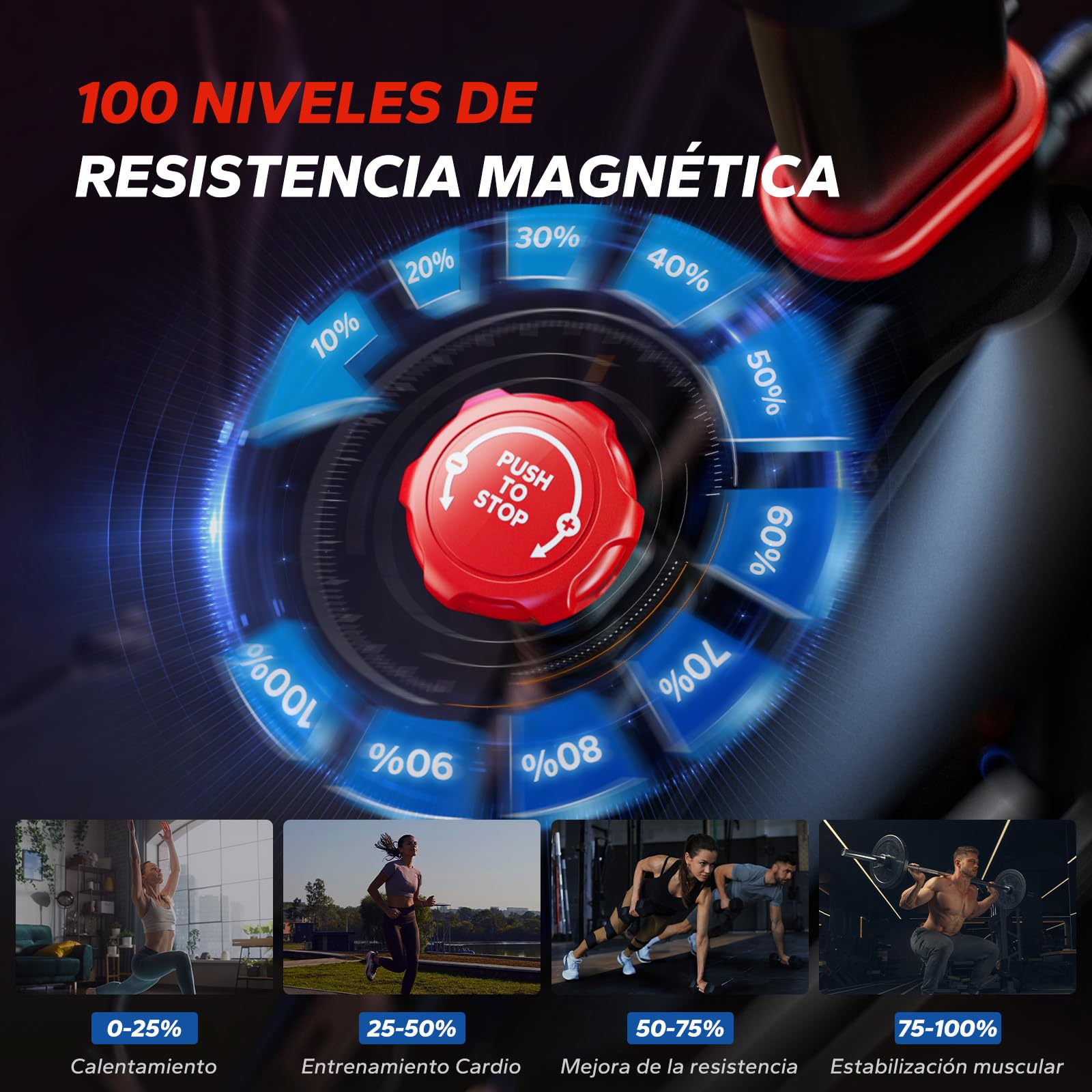 MERACH Bicicleta Estática con Resistencia Magnética, Bicicleta Estatica en Casa Silenciosa con Asiento Cómodo Mejorado, Pantalla LCD, Soporte para Tableta, Aplicación Exclusiva, Capacidad Máxima 136kg