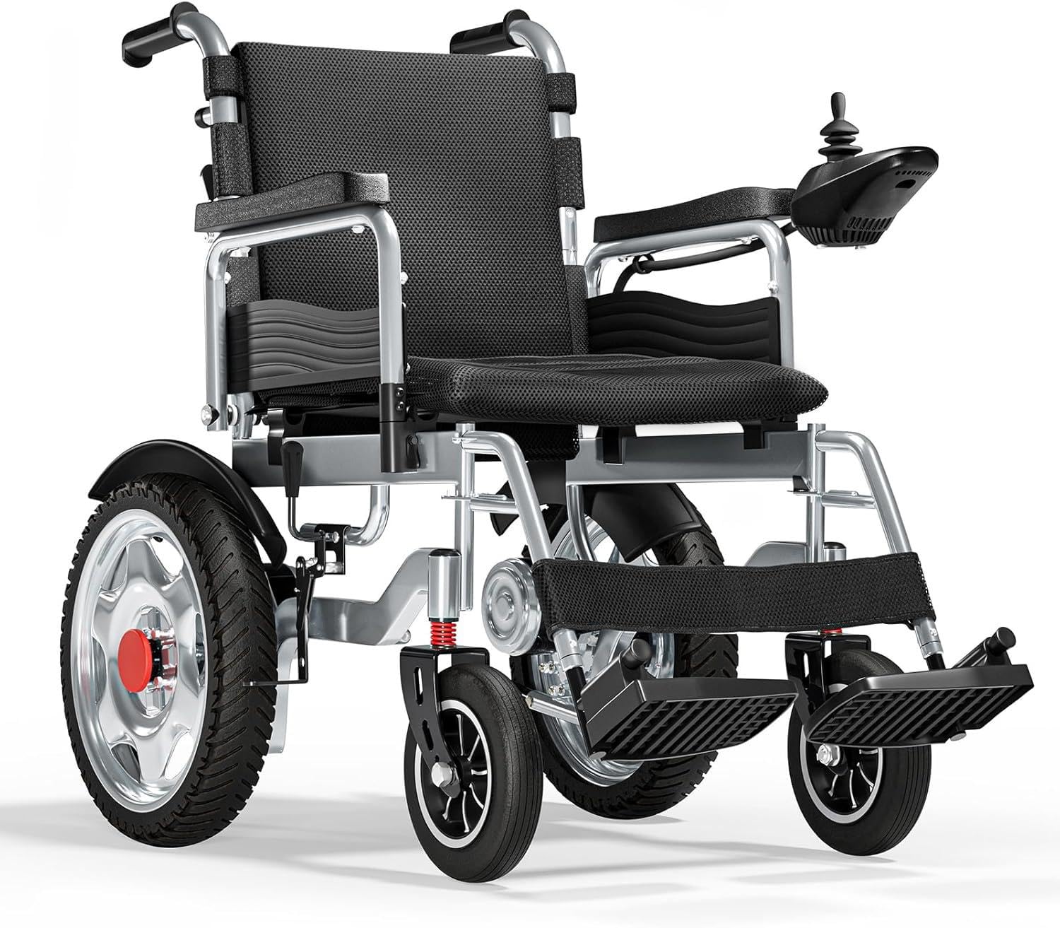 Homyking Sedia a Rotelle Pieghevole, Leggero Sedia a Rotelle Elettrica, Monopattini Elettrici, Carrozzina Per Disabili, Scooter Elettrico Adulti Senza Patente, Motore di 500W