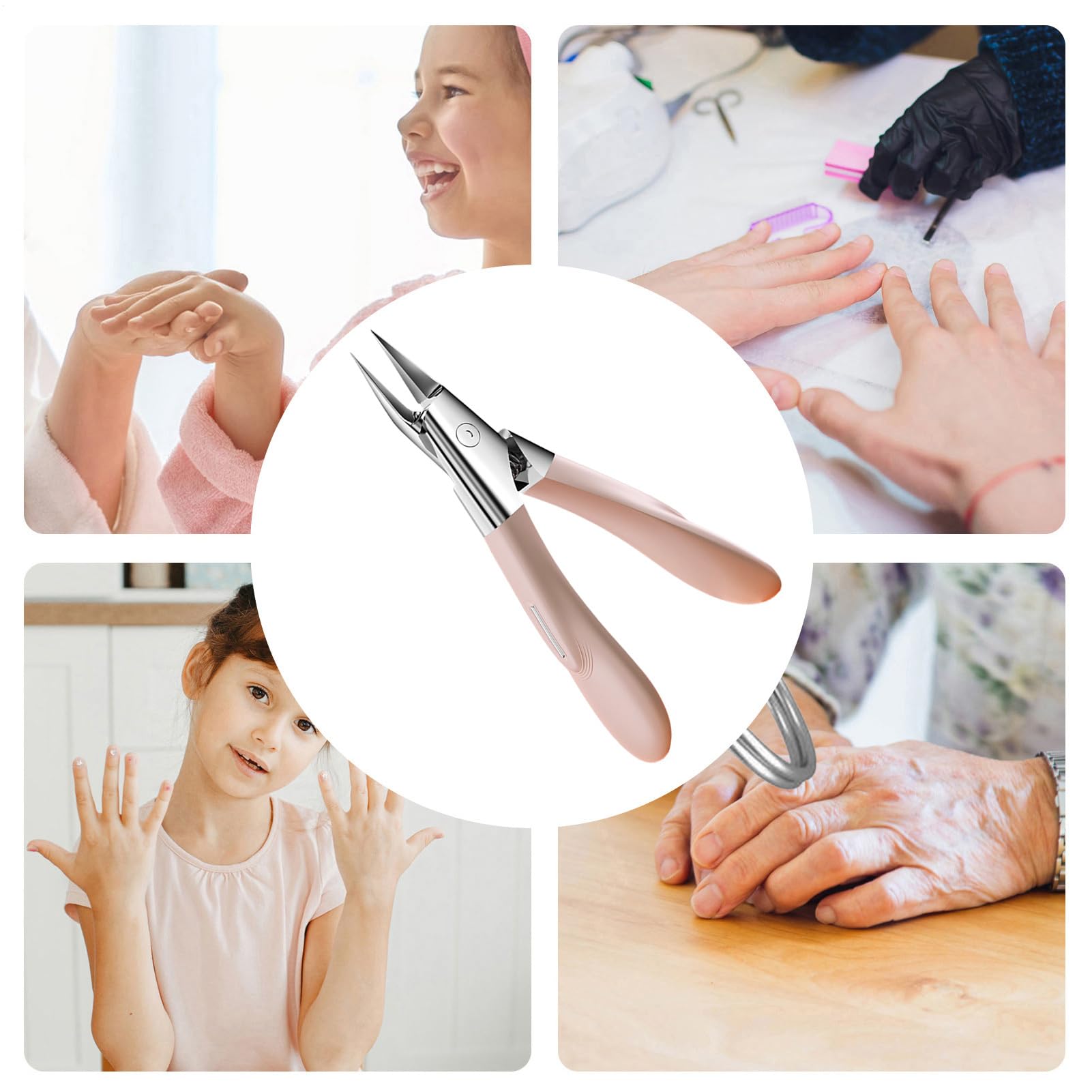 Abgewinkelte Nagelknipser Edelstahl Präzision Ergonomischer Schneider | Ergonomische Zangen Für Dicke Nägel Für Damen Fuß Hand Verdickte Nagelhaut Maniküre Pediküre