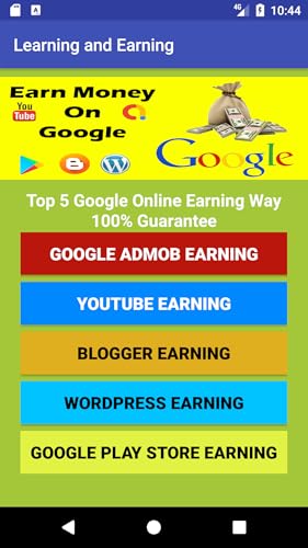 Online Earn Money Suggestion Application
