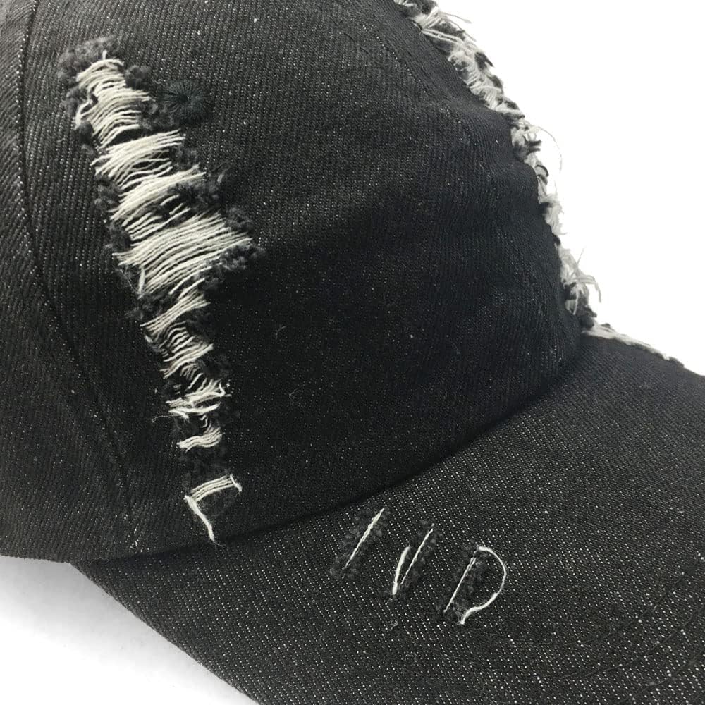 Kangqifen Unisex Ripped Distressed Denim Baseball Cap Trucker Hat Adjustable - Image 5