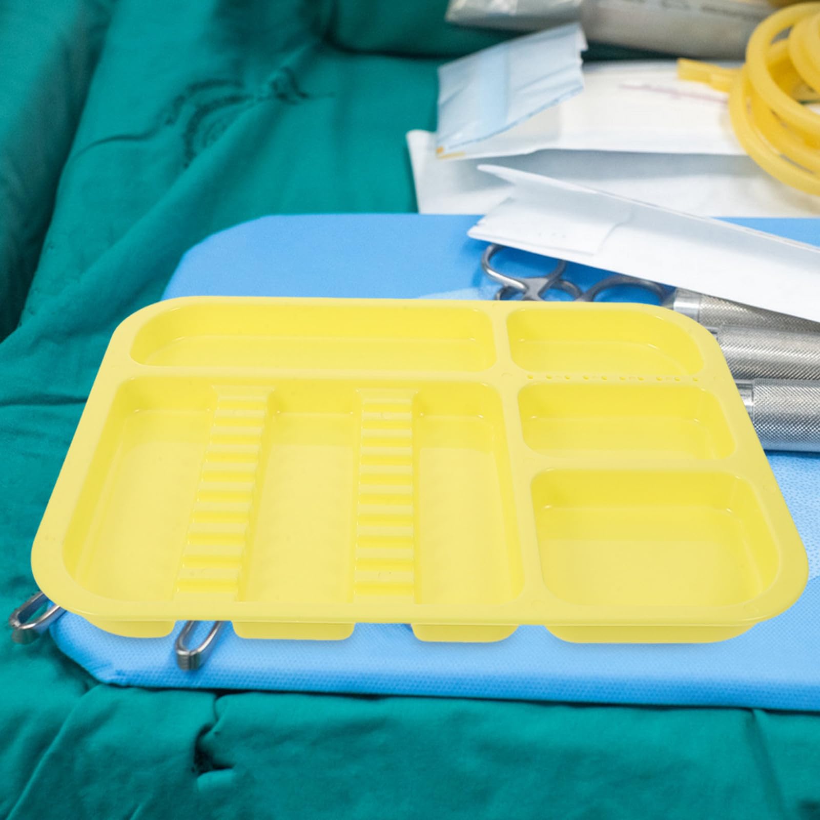 Plateaux Compartimentés Organisateur Polyvalent et Élégant en Plastique Pp Lot de 2 pour Instruments pour Rangement et Conservation