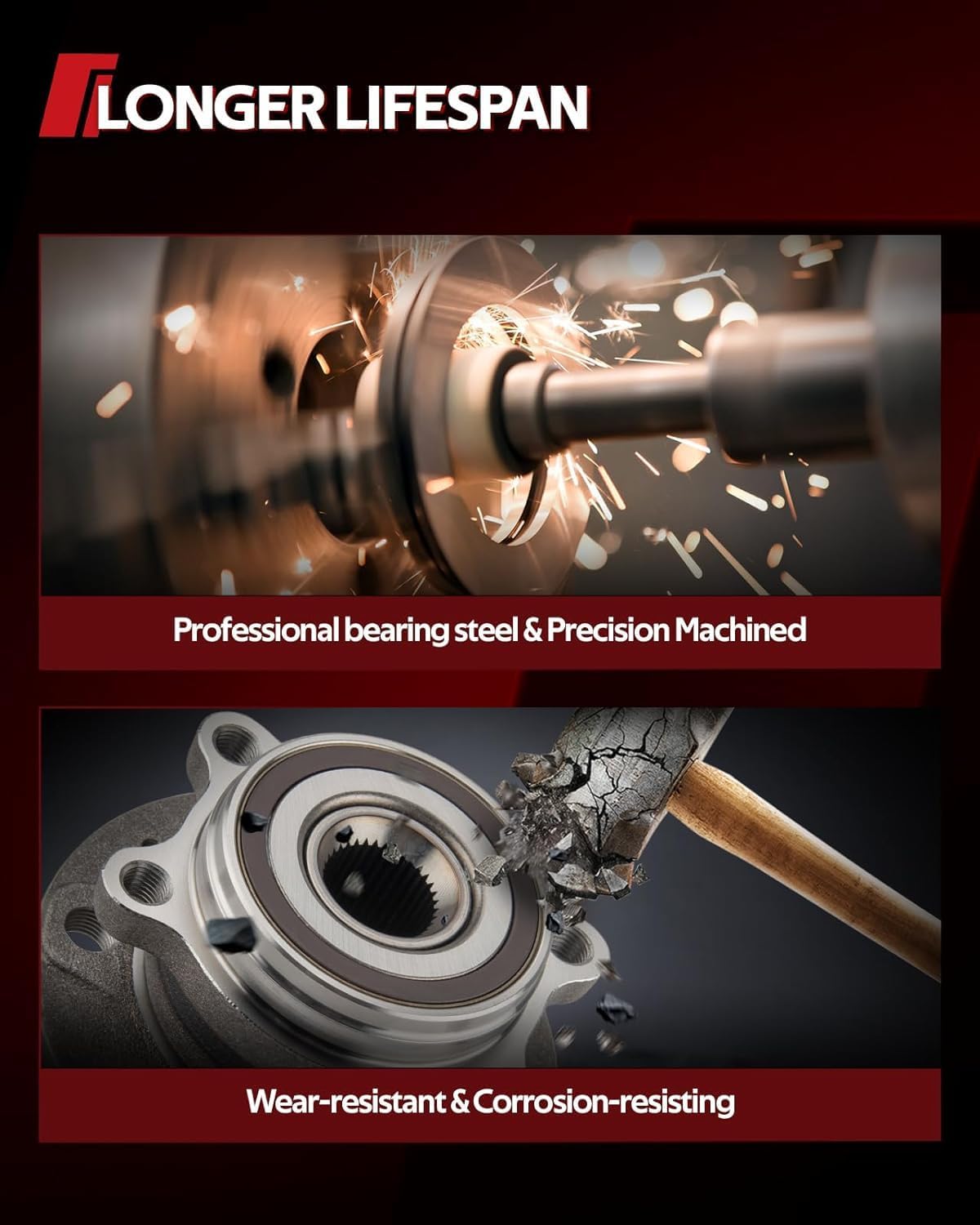 Torchbeam 512353 Rear Wheel Hub Bearing Assembly for 2008-2012 Honda Accord, 2009-2014 Acura TSX 5 Lugs - Image 5