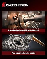 Vista 6 de Conjunto de cojinetes de buje de rueda delantera Torchbeam 513347 para Mazda CX-5 2013-2022, 2014-2021 Mazda 6 Rodamiento de rueda de 5 lengüetas