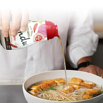 Yondu Hot & Spicy Korean Hot Sauce - Umami Vegetable Condiment, Non GMO, Gluten Free (9.3 Fl Oz)