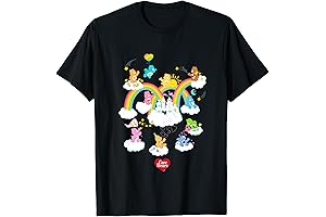 Care Bear Scrubbies T-Shirt - Black, Adult, Classic Fit, Short Sleeve