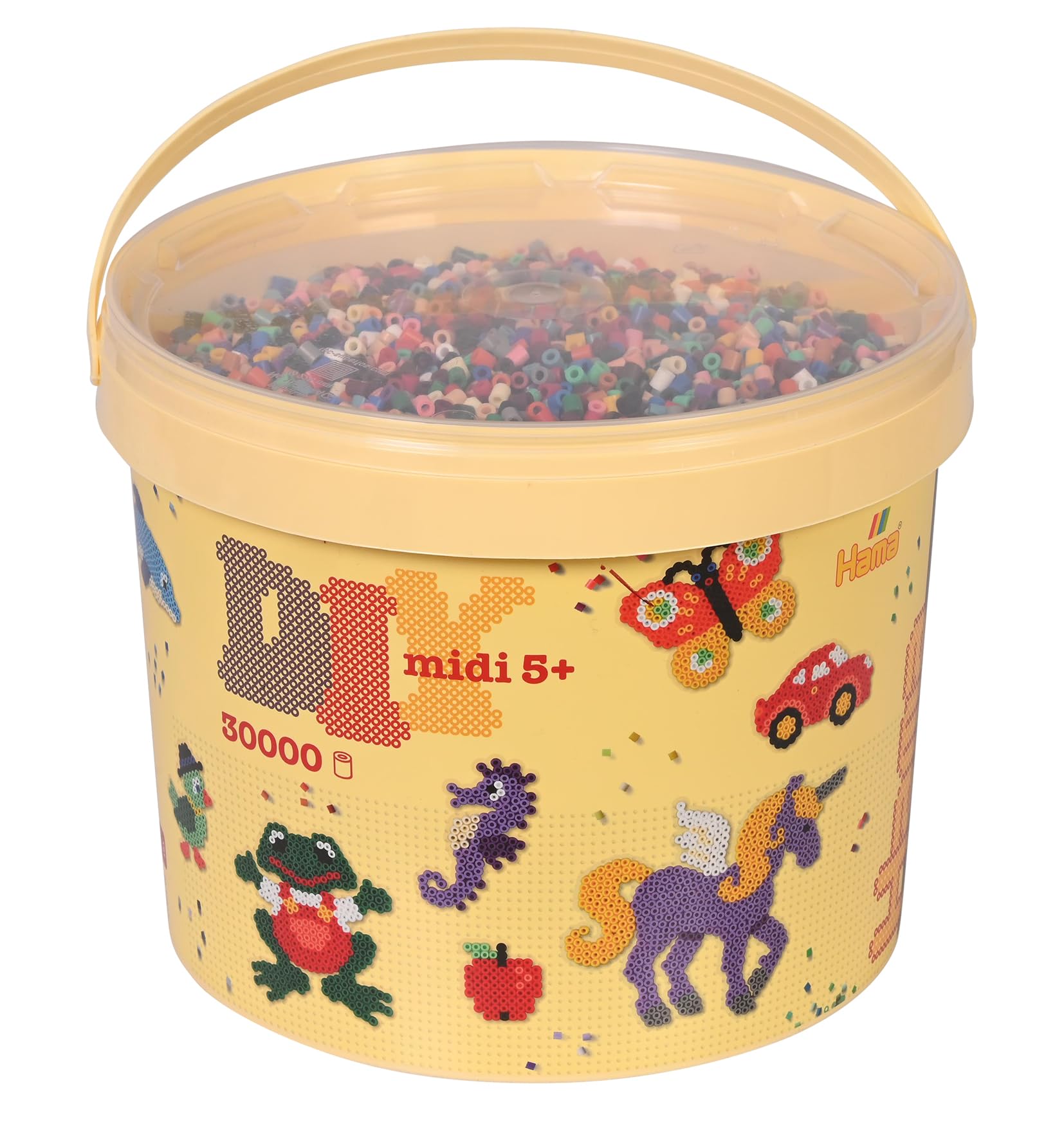 Hama-Perle 181-67 - Secchio di Perline da Stirare, Colore: Nero