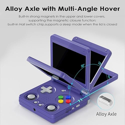 Miniatura 4 de RG34XXSP - Consola de juegos portátil, sistema clásico IPS de 3.4 pulgadas y batería de 3300 mAh, consolas de videojuegos retro, con tarjeta TF 64G