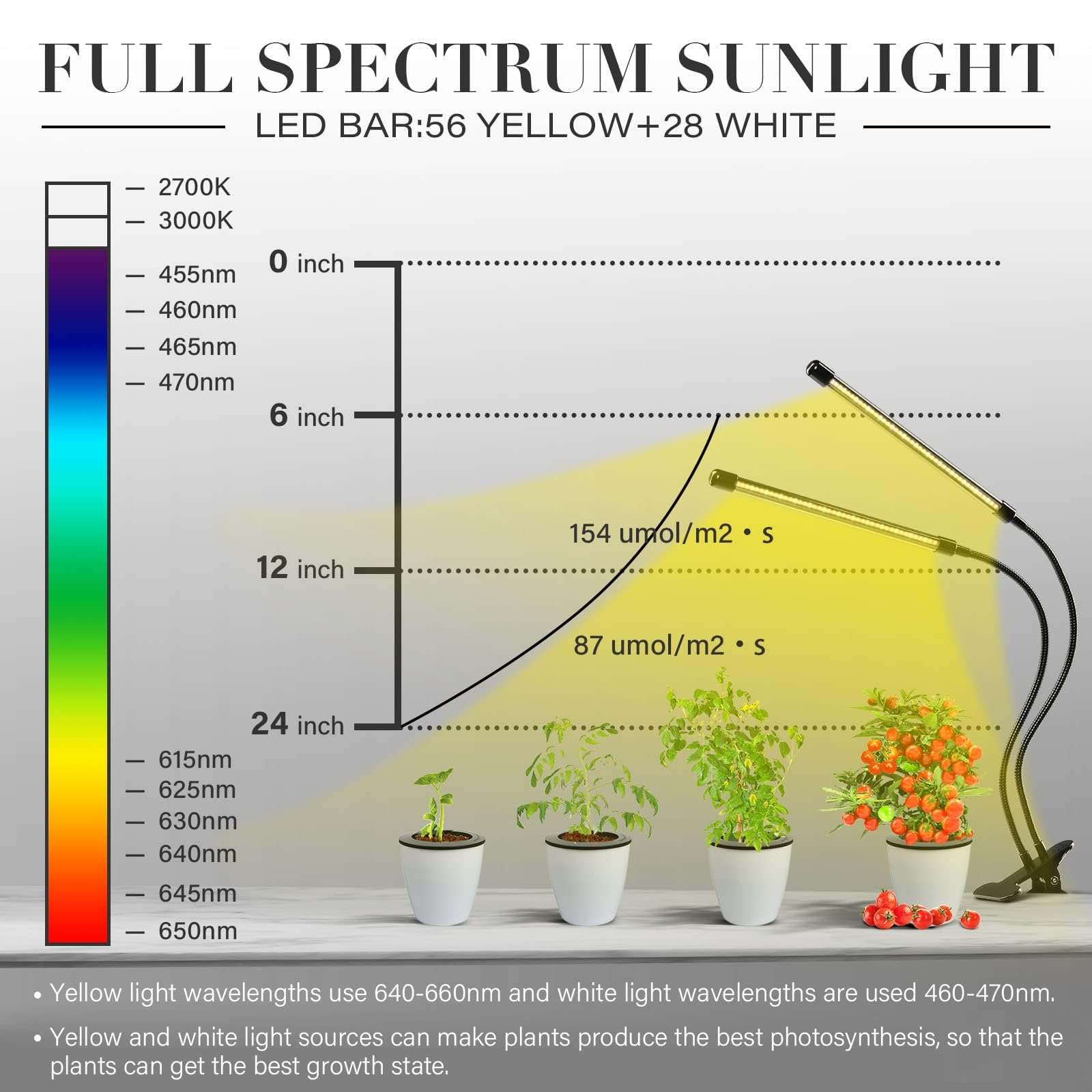 Snapklik.com : iPower LED Grow Lights For Indoor Plants, Full Spectrum ...