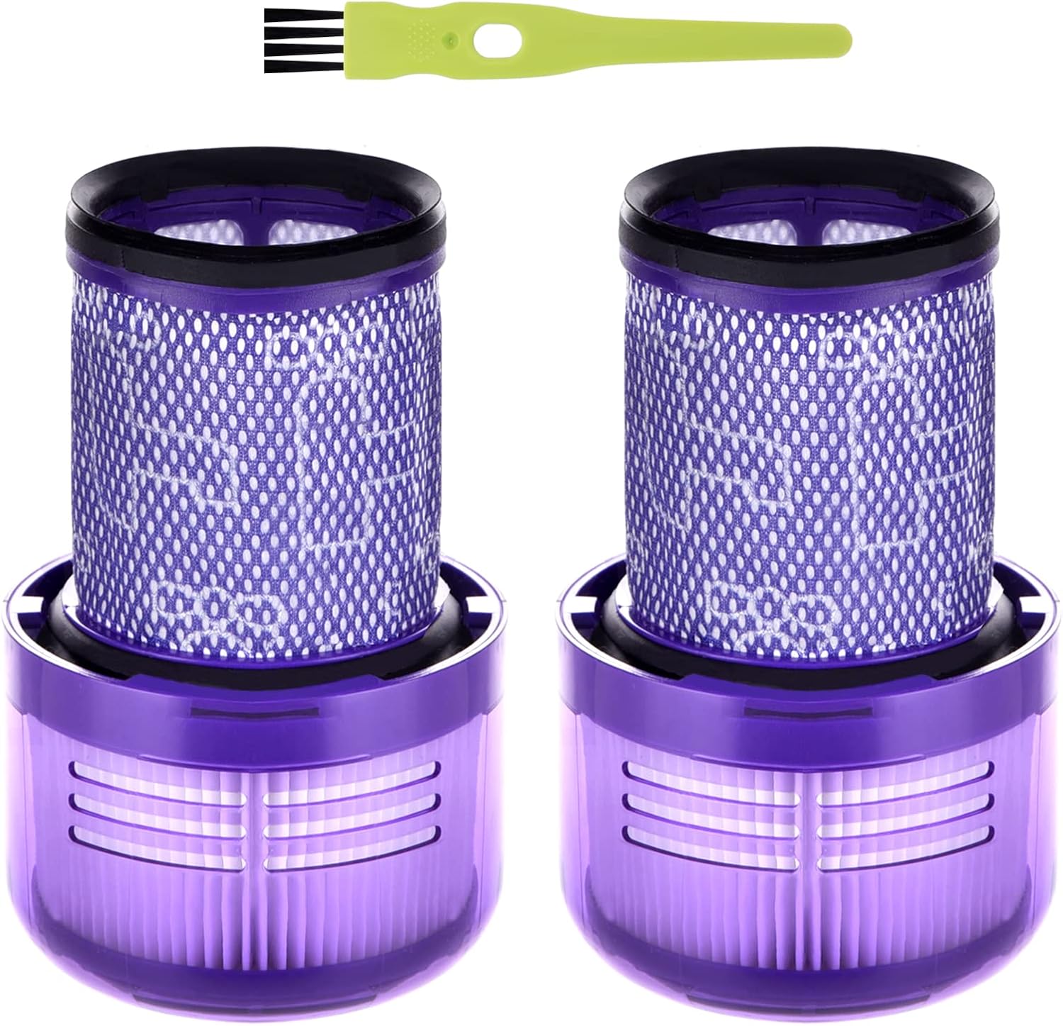 V12 Filter for Dyson V12 Detect Slim Absolute Extra Vacuum Cleaner Replacement Filter for Dyson V12 Slim Motorhead Complete Replacement Parts Accessories 971517-01 Pack of 2