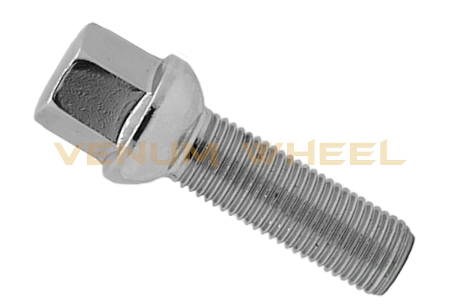 20Pc Chrome 12x1.5 Ball Seat Extended Shank Lug Bolts 40mm Compatible with Mercedes Benz R170 SLK SLK280 SLK350 SLK55 AMG