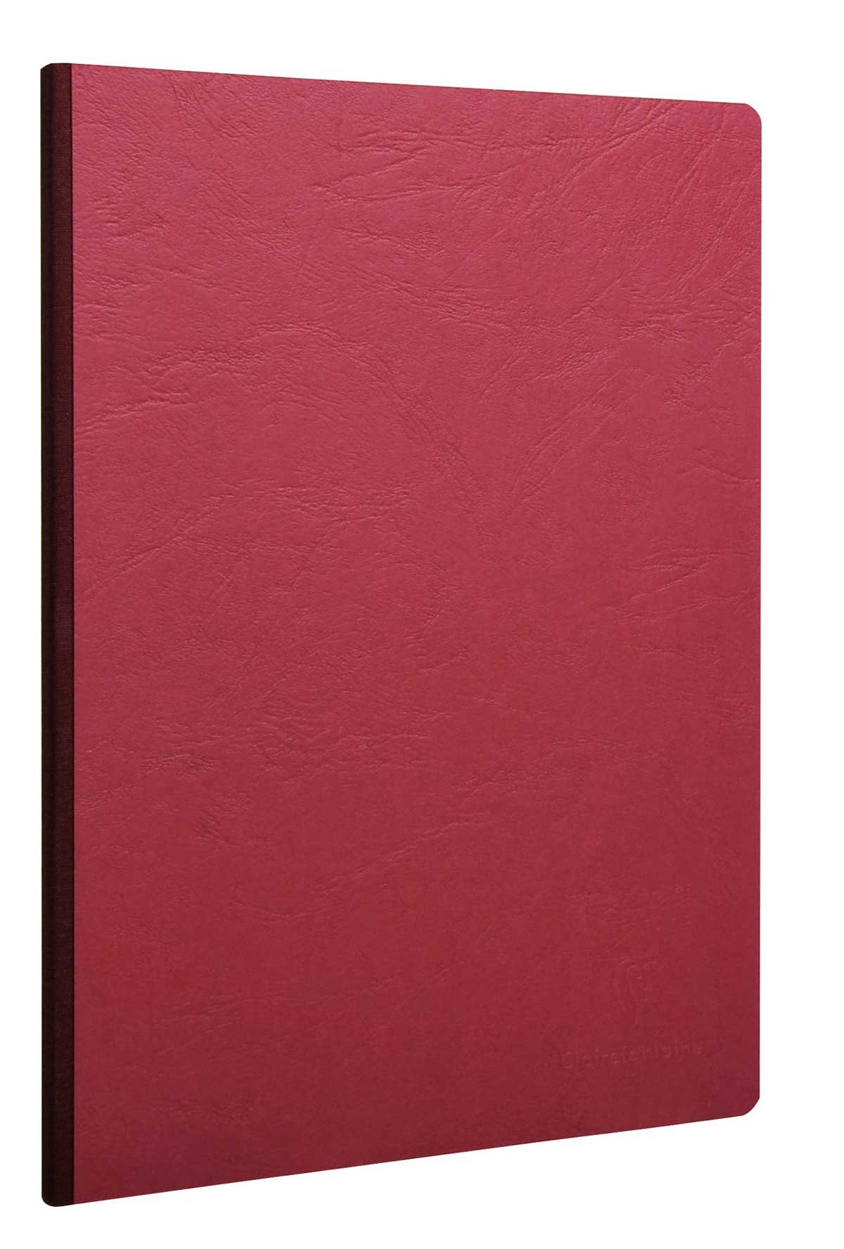 ClairefontaineRef 795462 - Clothbound Notebook with Elastic Closure - Ruled (A5) 6" x 8.25" - Red